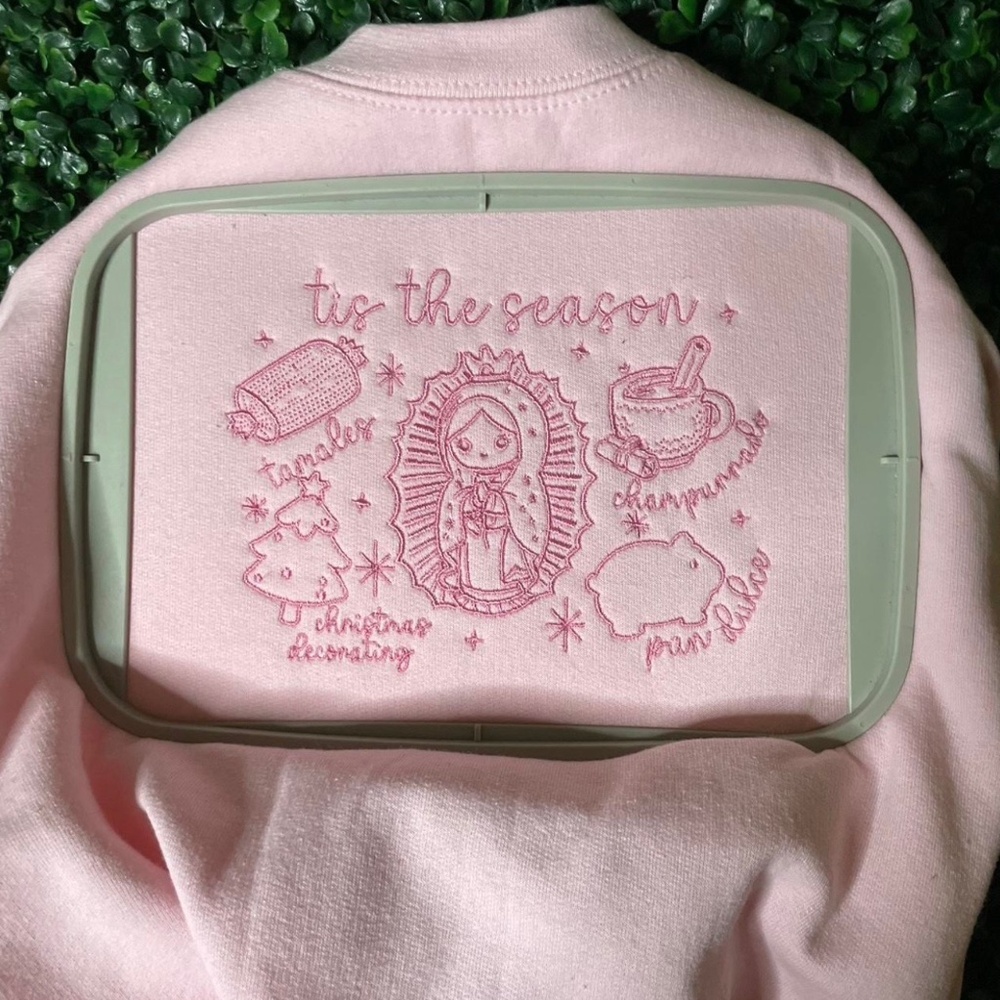 Christmas embroidered sweater